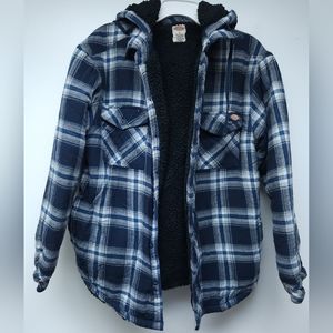 Vintage Y2K Dickies Button-Up Plaid Hoodie